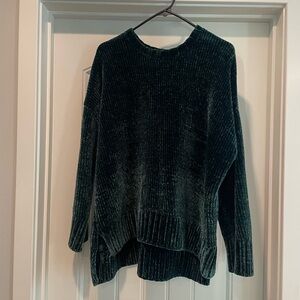Show Me Your MuMu Plush Chenille Crewneck Sweater - Dark Green